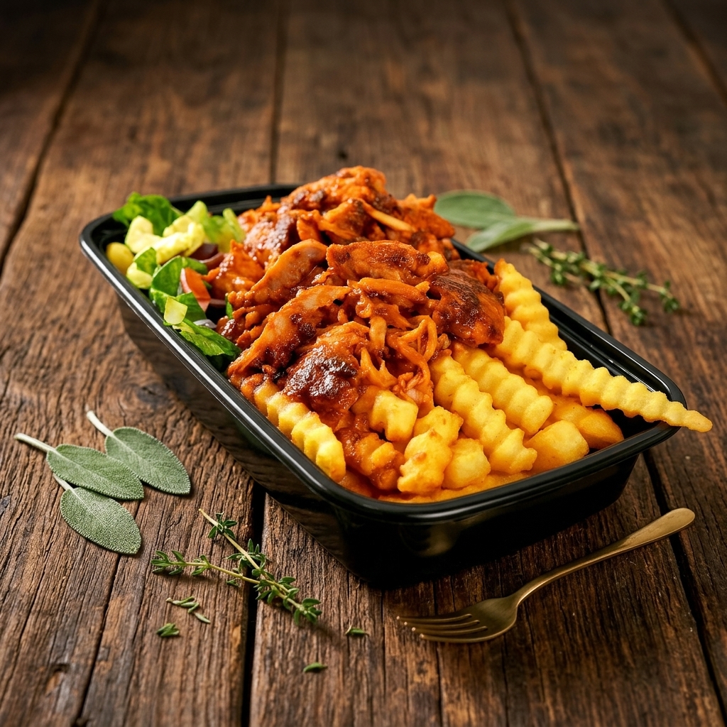 Chicken Döner Fries Bowl — French Fries Bowls | Istanbul Mediterranean