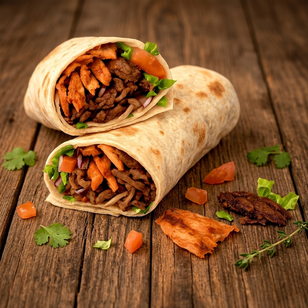 Mixed Döner Lavash Wrap — Lavash Wraps | Istanbul Mediterranean